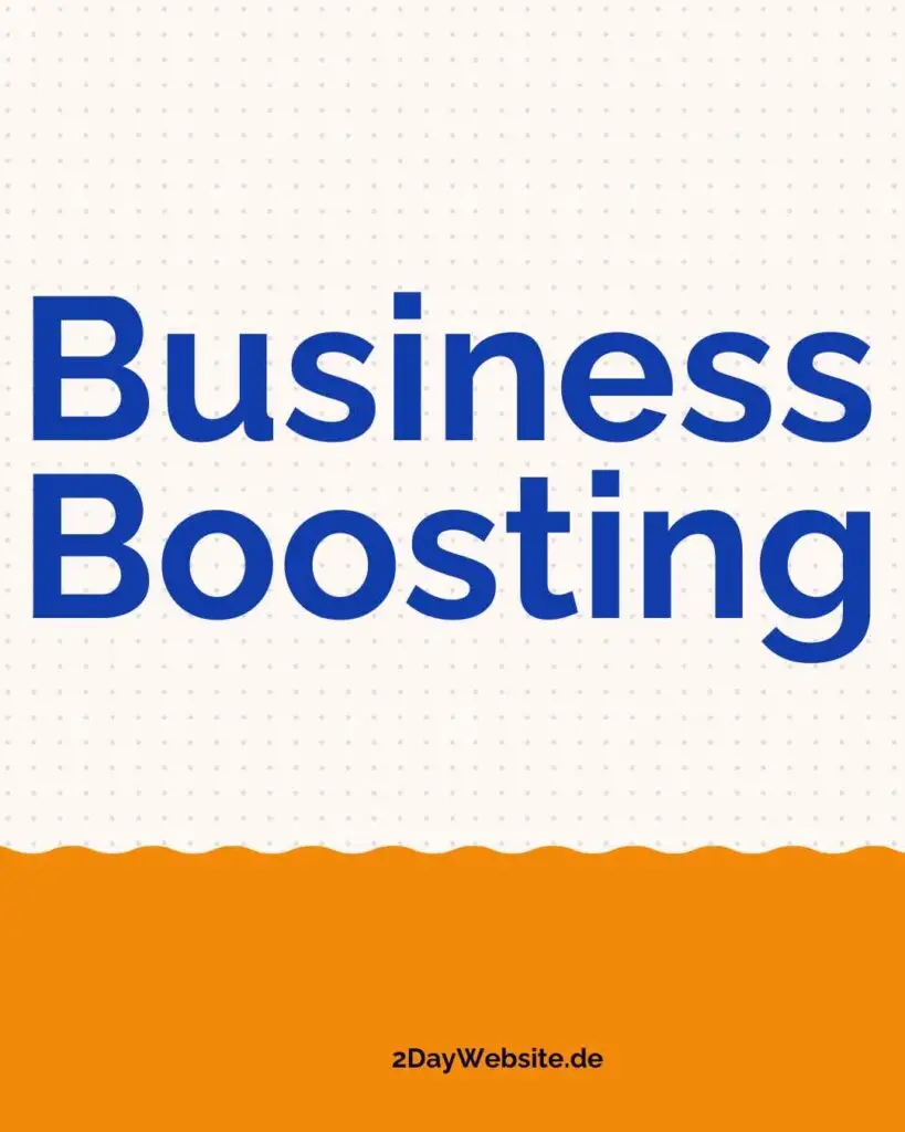 Business Boosting Website selbst erstellen