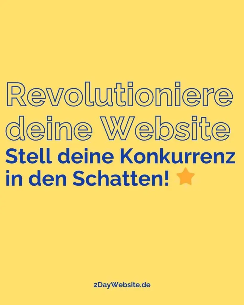 Website mit der du deine Konkurrenz in den Schatten stellst