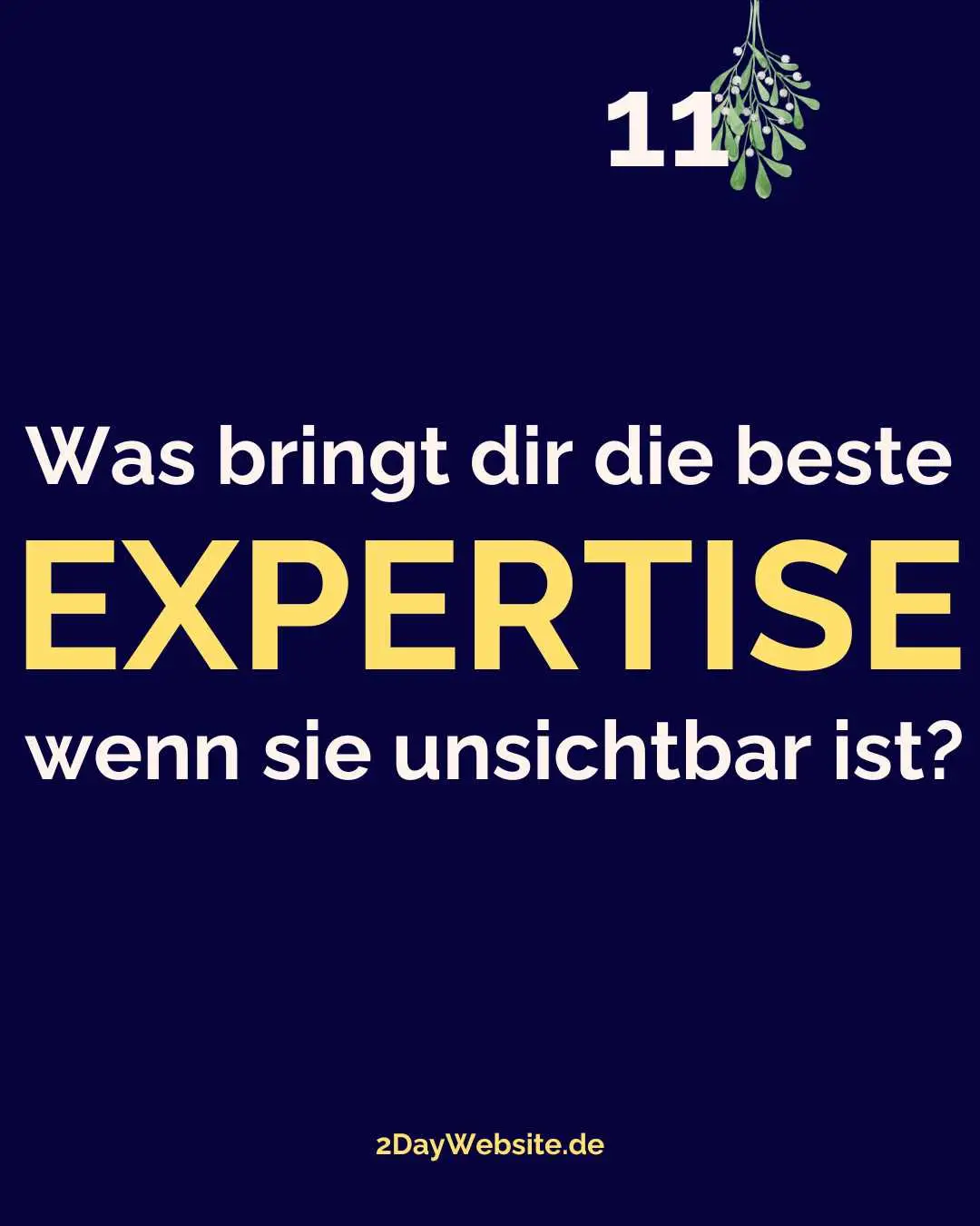 Expertise und Sichtbarkeit