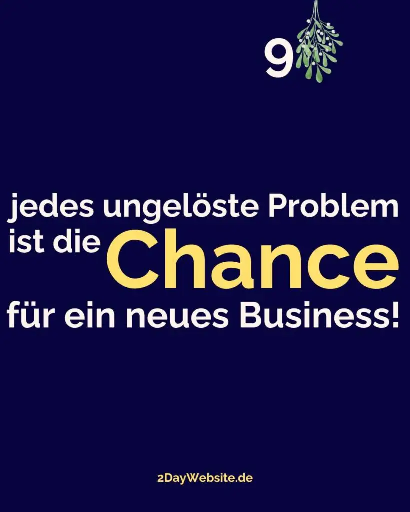 chance für ein unternehmen