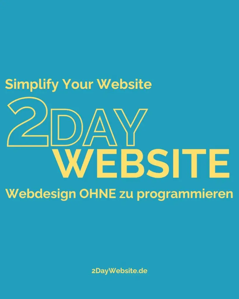 Webdesign ohne programmieren