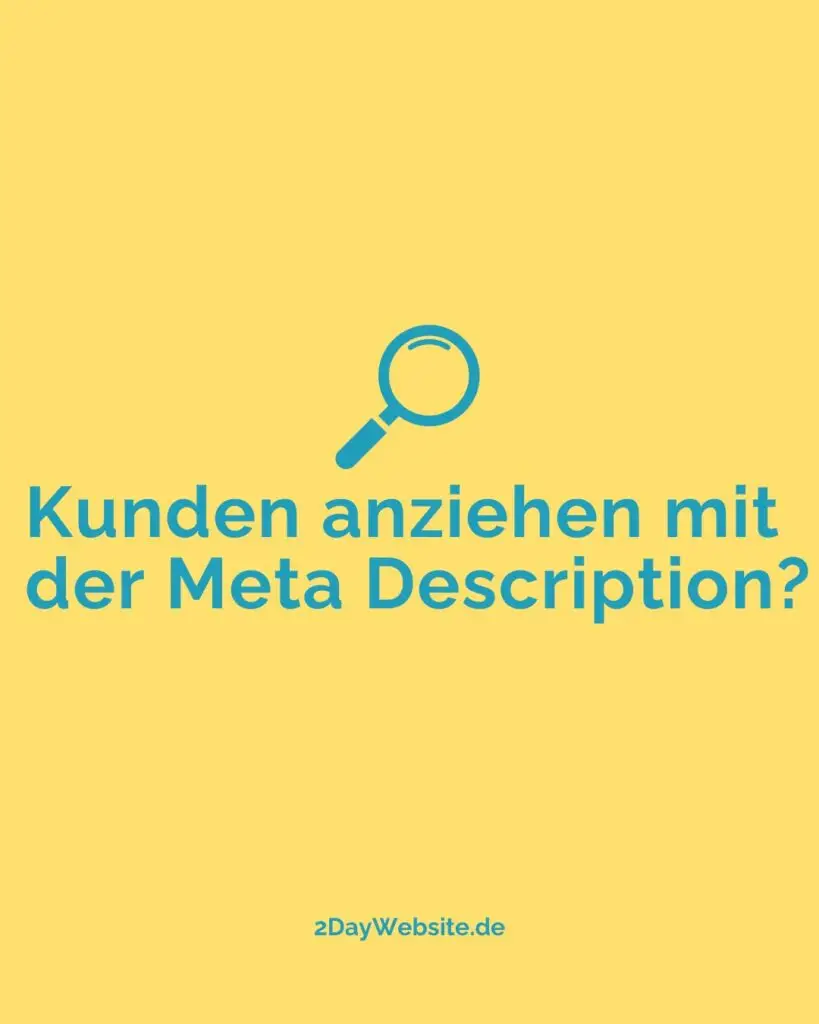 Meta Description und SEO